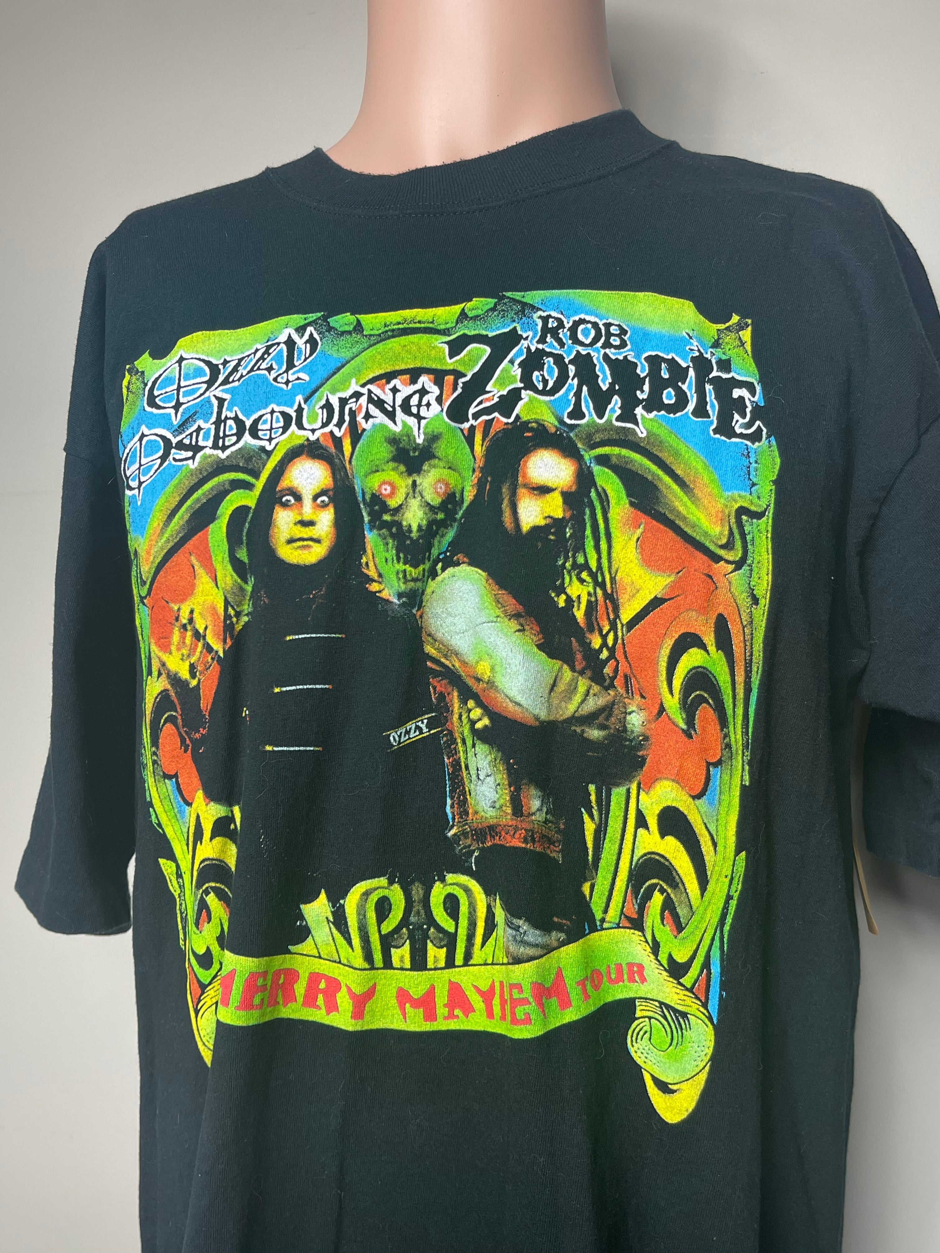 Vintage Ozzy and Rob Zombie hotsell Shirt